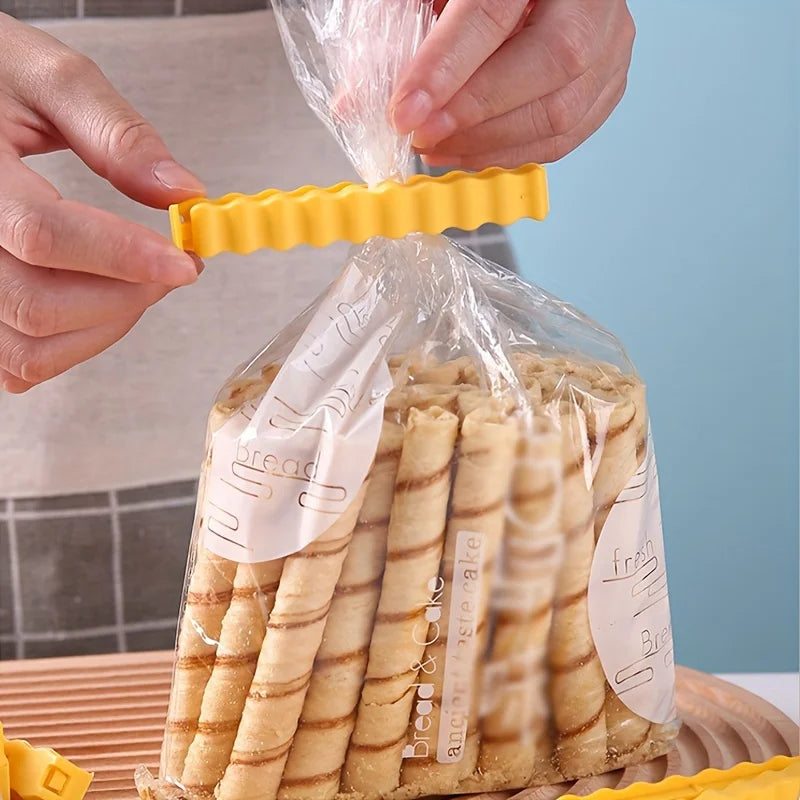 12PCS French Fry Shape Food Sealing Clips – Plastic Bag Snack & Seasoning Bag Clips for Airtight Storage & Kitchen Use