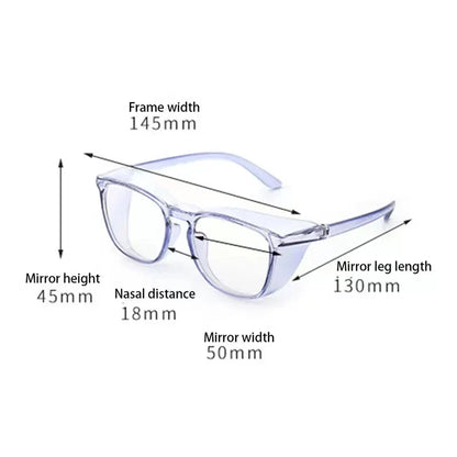 Transparent Sand-Proof Anti-Shock Biking Goggles: Blue Light Blocking Glasses for Men and Women - Protect Your Eyes with Anti-Blue Light Eyewear