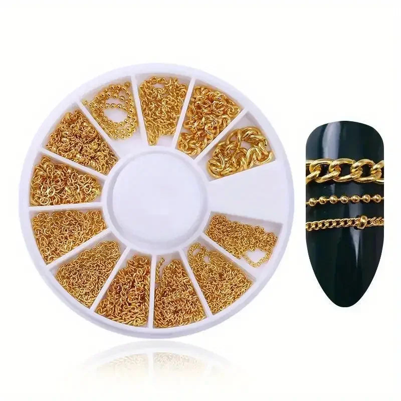 Nail Art Rhinestone Gems - Glitter Crystal Beads Manicure Decoration Accessories for Professional Nail Design