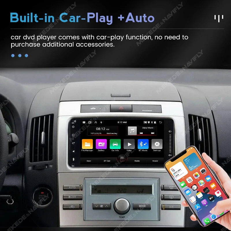 Android 13 Wireless CarPlay Multimedia Player – 7/8/9" IPS Screen GPS & WiFi Car Radio for VW Passat, Golf, Polo, Jetta & Skoda