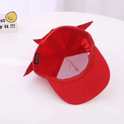 Children’s Sonic Baseball Cap — Cartoon Flat Brim Spring & Autumn Hat for Boys & Girls
