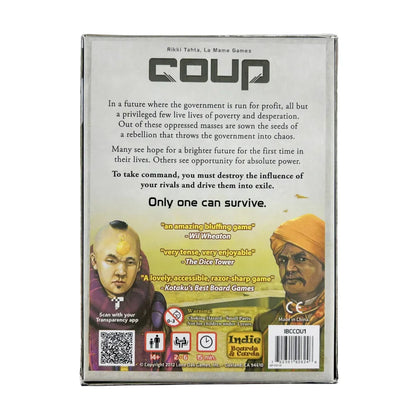 Indie Boards and Cards Coup – Reformation 2nd Edition Expansion Card Game, Strategic Bluffing Party Card Game for Adults & Family Fun
