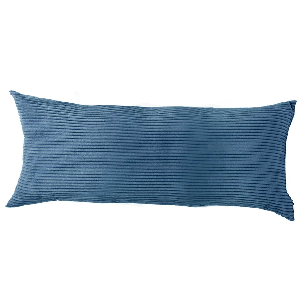 Striped Corduroy Body Pillow Cover - Plush Long Cushion Case for 50x70/50x100/50x120CM Bedding & Home Comfort