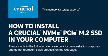 Crucial P3 Plus 1TB PCIe Gen4x4 NVMe M.2 SSD – 500GB, 1TB, 2TB, 5000MB/s Speed (OEM Package)