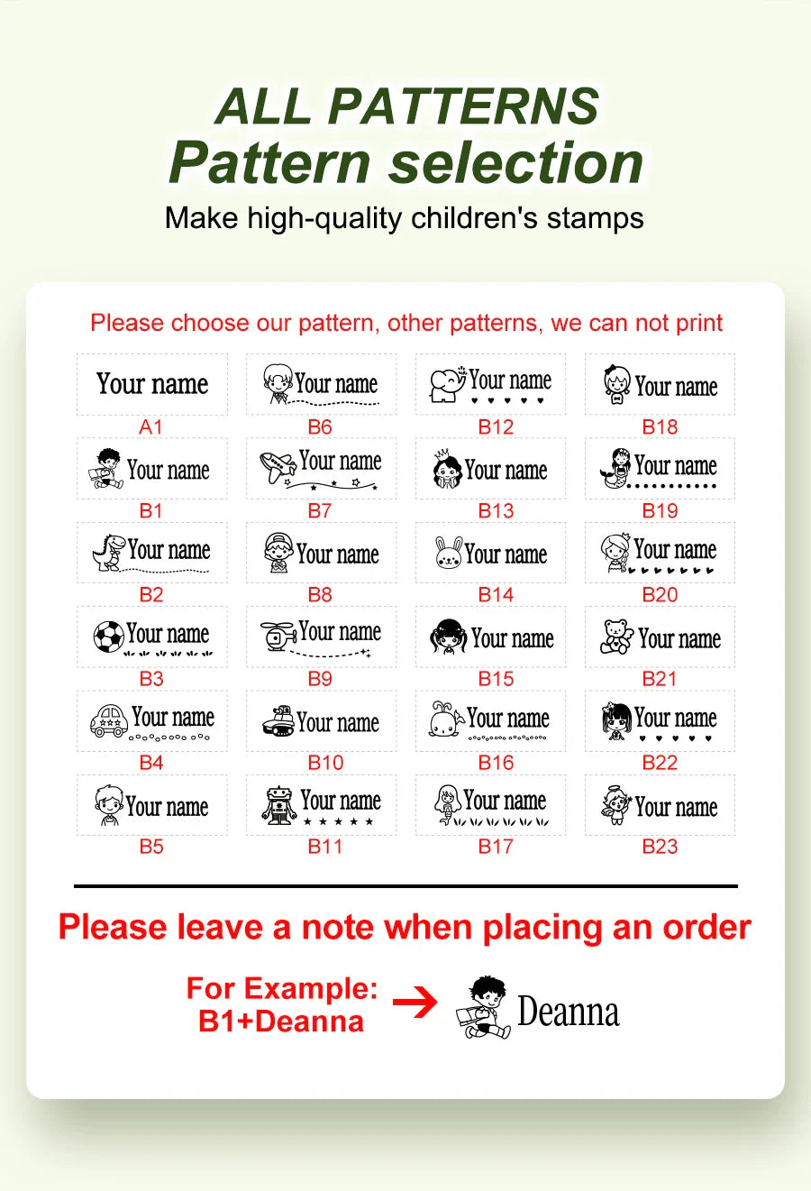 149pcs Personalized Name Stamp Set – Waterproof, Non-Fading Baby & Kindergarten Engraved Seals, Perfect Student Gift
