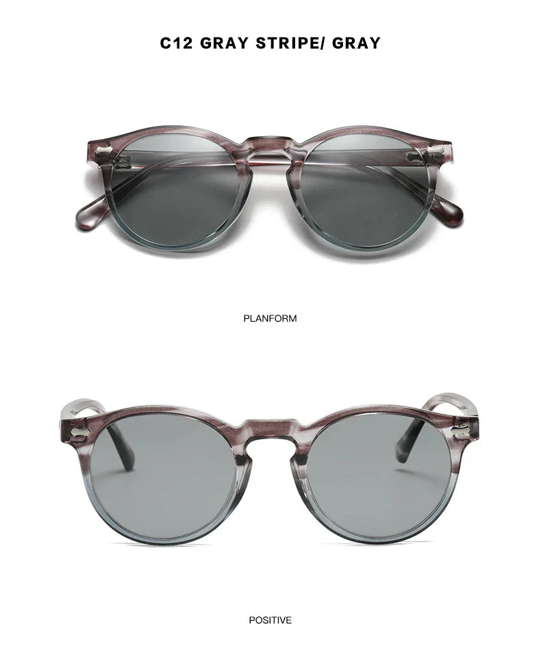 Retro Polarized Sunglasses — Small Round Vintage Shades for Men & Women