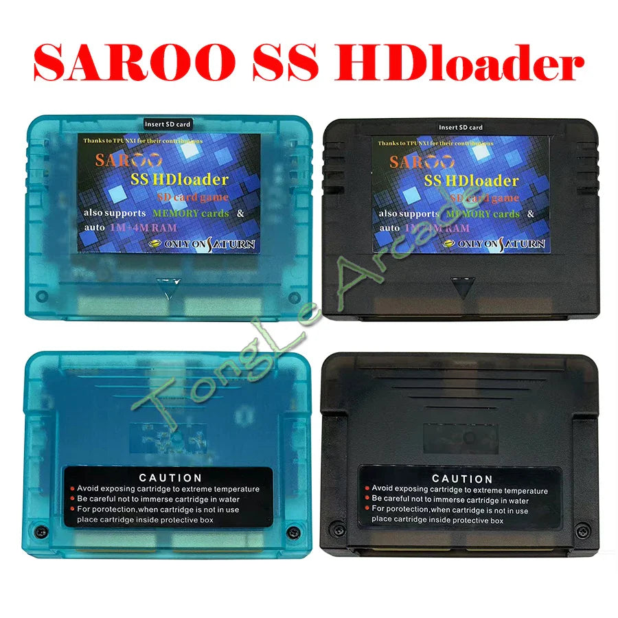 2025 V0.7 SAROO SS HDLoader Game Cartridge — SD/TF Card Support for Sega Saturn, Play Without CD