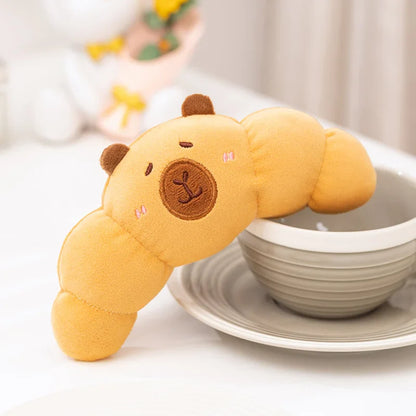 New Cartoon Egg Stuffed Toy – Breakfast Bread & Toast Plush Doll, Fun Pillow for Baby Comfort & Xmas Gifts