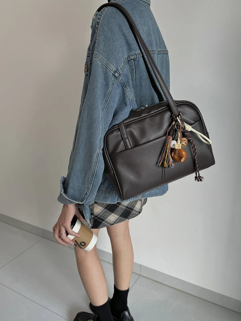 CGCBAG Vintage Designer Women’s Tote Bag – Luxury PU Leather Shoulder Bag, Large Capacity Handbag for Ladies