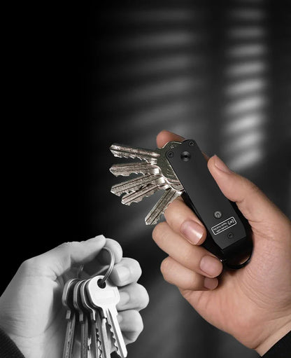 Key Organizer with Apple Find My — Built-In AirTag Holder, Holds 2–6 Keys, Car Keychain GPS Tracker (iOS Only)