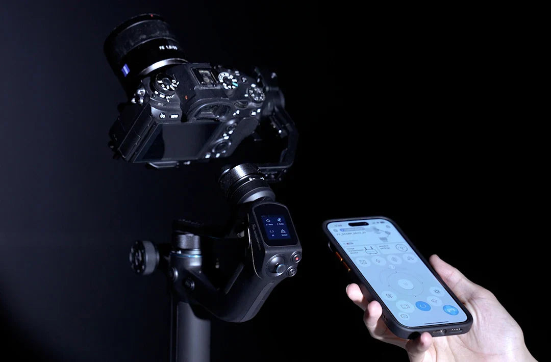 FeiyuTech SCORP Mini 2 Kit - 3-Axis Handheld Gimbal for Mirrorless Camera, Action Cam, Smartphone with AI Tracker, 1.2kg Load Capacity