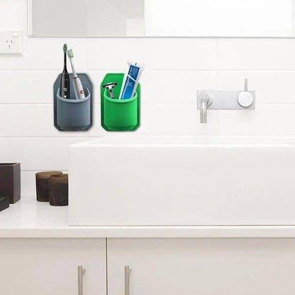 Seamless Paste Shower Beer Holder & Wine Storage Rack - Bathroom Beverage Rack with Good Toughness for Home Supply