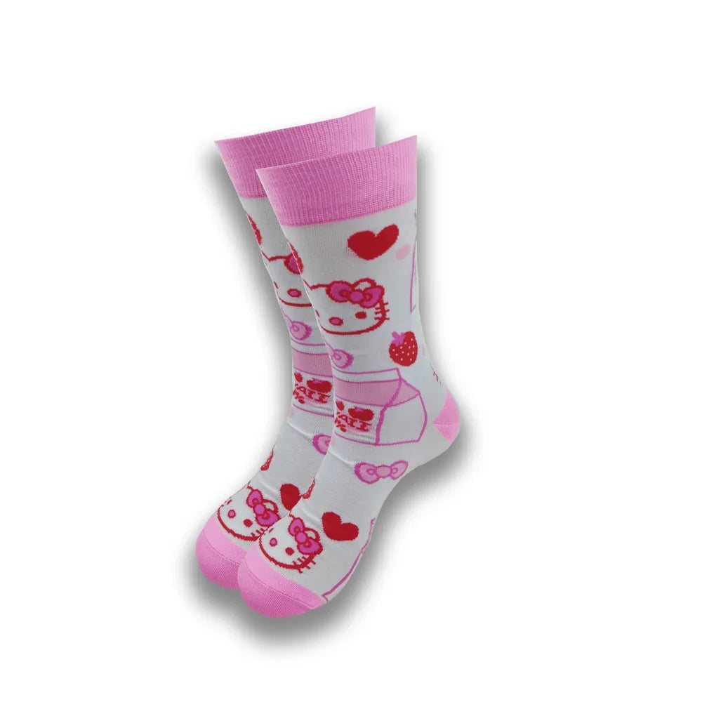 Spring and Autumn Cartoon Movie Character Socks for Men & Women – Funny Fashion High Quality Crew Tube Socks, Unisex Casual Cotton Socks