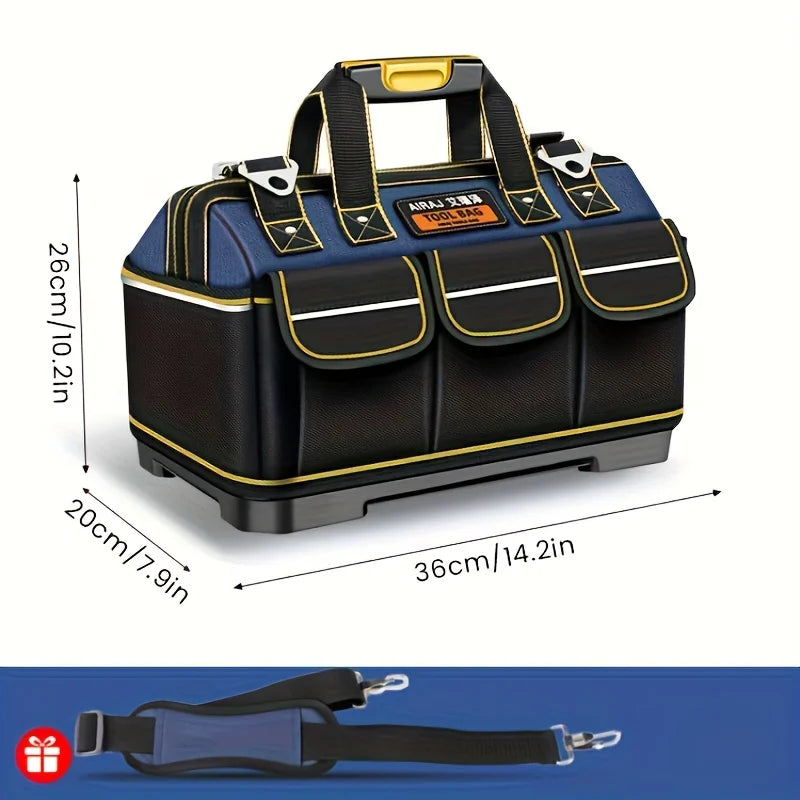 AIRAJ Multifunctional Tool Bag - 1680D Oxford Waterproof Electrician Storage Organizer