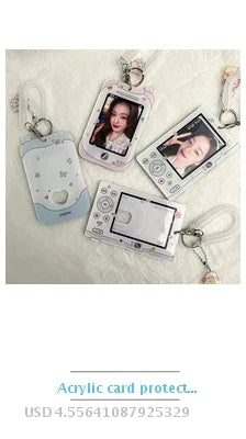 Cute Plush Photo Card Holder - Kpop Idol Bus Card Protector & Picture Album Case