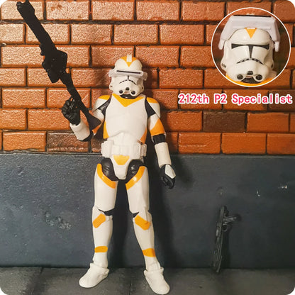 Star Wars 3.75" Clone Trooper Action Figure — 1/18 501st & 187th Legion REX ARF P1/P2 Toy Model