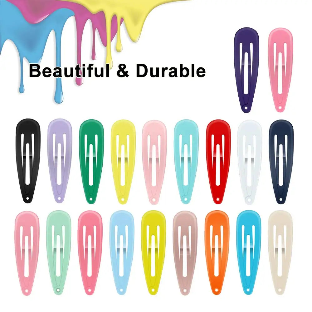 120/80/60PCS Colorful BB Hair Clips for Girls – Water Drop Snap Barrettes & Hairpins, Kids Hair Accessories