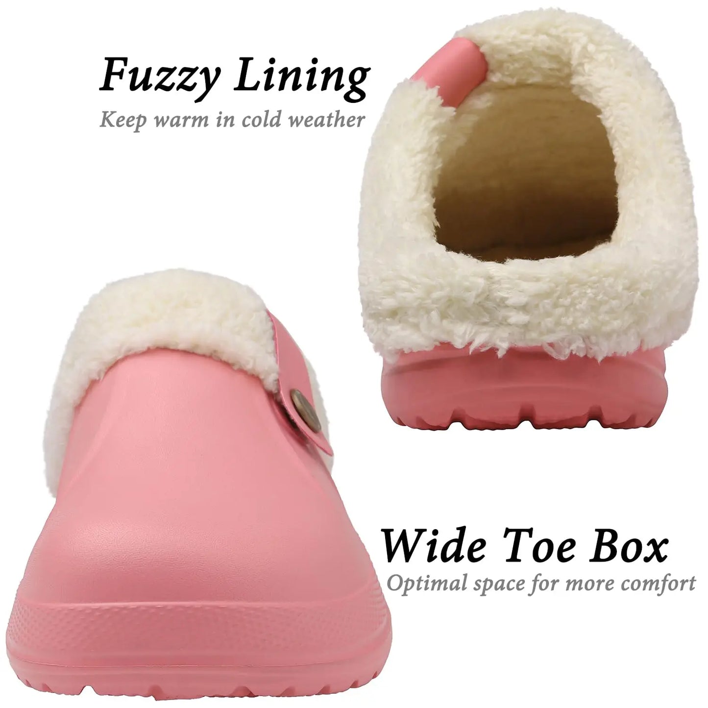 Bebealy Casual Women’s Garden Shoes & Warm Fluffy Men’s Waterproof Winter Slippers – Outdoor Antiskid Classic Leopard Design