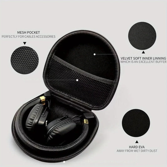 Hard Carrying Case for Marshall Major II/III/IV/V Headphones – Durable Travel Storage Bag for Major 2/3/4/5
