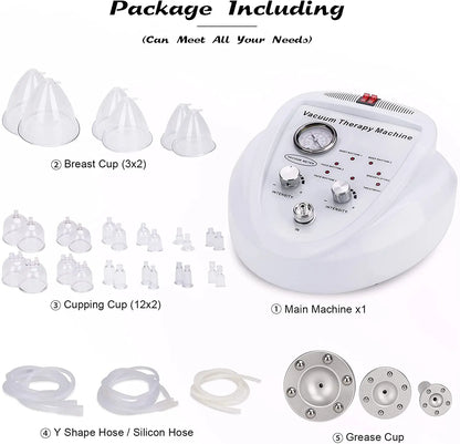 Breast & Body Shaping Vacuum Therapy Machine – Lifting, Cupping, Cellulite & Skin Tightening Device