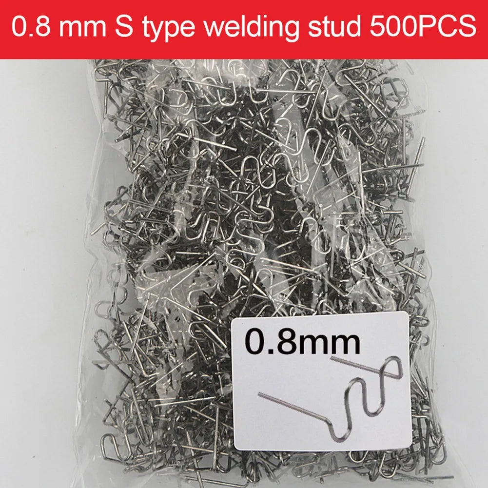 500PCS Hot Stapler Staples: Automotive Repair Welding Wire Kit for Car Bumper Repair - Plastic Welder Machine Accessories