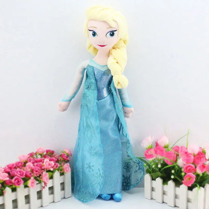 40CM Frozen Anna & Elsa Dolls – Snow Queen Princess Plush Toys, Stuffed Frozen Dolls for Kids, Birthday & Christmas Gift