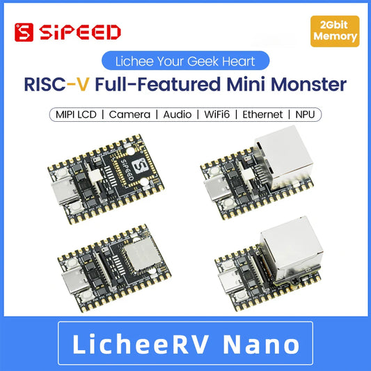 Sipeed LicheeRV Nano SG2002 – WIFI6 Ethernet AI Visual RISC-V Development Board