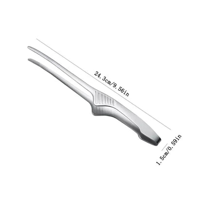 Stainless Steel BBQ Tongs – Non-Slip Cooking & Serving Utensil for Grilling, Salad, Camping & Buffet Use