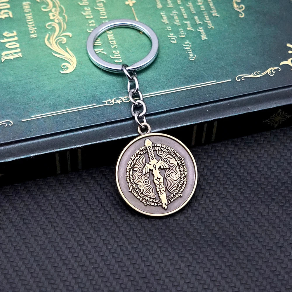 Zelda Tears of the Kingdom Keychain – Breath of the Wild Pendant Key Ring for Men
