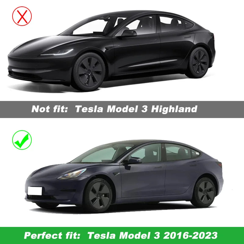 4PCS Hub Cap Wheel Covers – Performance Replacement Full Rim Accessories for Tesla Model 3 18-Inch (2018-2023)