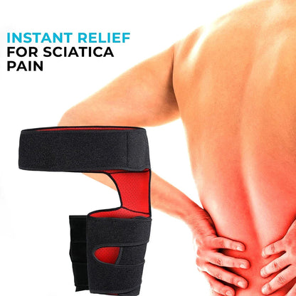 Hip Brace Thigh Compression Sleeve – Groin & Hamstring Support Wrap for Sciatica, Quad Strains & Hip Pain Relief