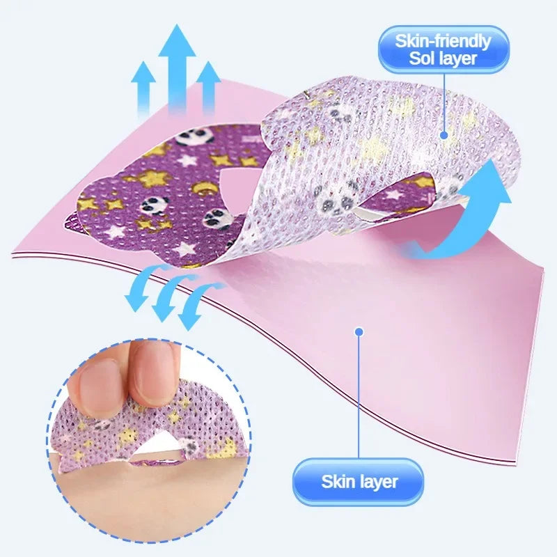 30pcs Anti-Snoring Stickers — Night Sleep Lip & Nose Breathing Patch, Mouth Correction Orthosis Tape for Children & Adults