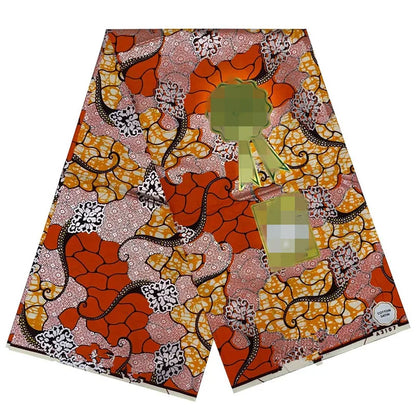 100% Cotton African Wax Print Fabric - High Quality Ankara Fabric 6 Yards