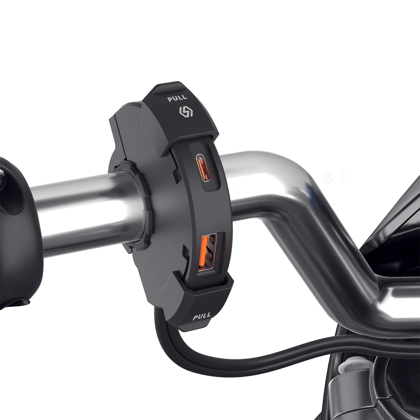 48W Quick Charge PD & QC3.0 Motorcycle USB Charger – Waterproof Handlebar Mount, 12V-24V Power Adapter