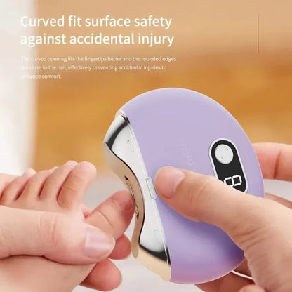 Electric Nail Clipper & Grinder – Rechargeable 3-Speed Nail Cutter, Low Noise, Safe & Easy Operation for Adults, Kids, and Nursing Care