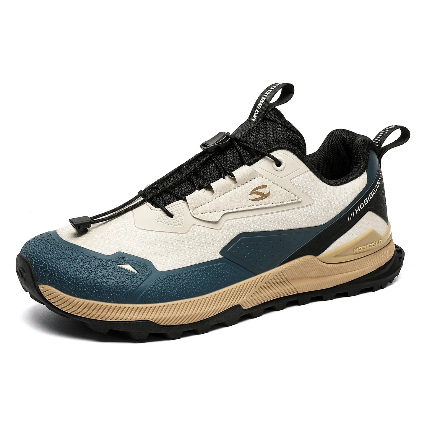 HOBIBEAR Hiking & Walking Shoes — Men’s & Women’s Non-Slip Elastic Band Sneakers, Comfortable Outdoor Running Shoes