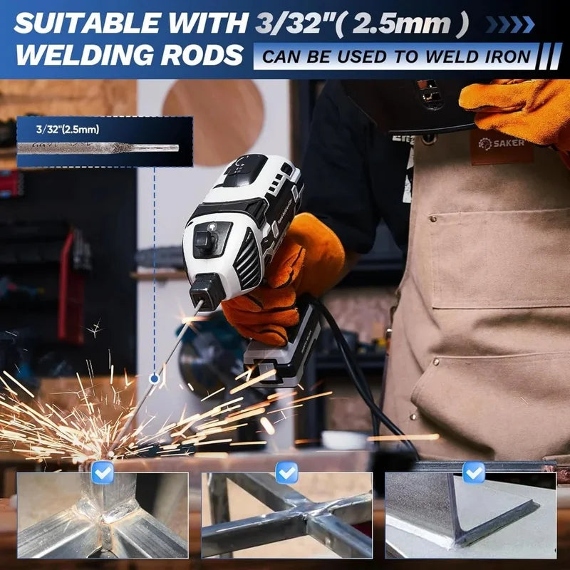 Portable 110V Electric Welding Machine - IGBT Inverter Welder with Adjustable Current Settings