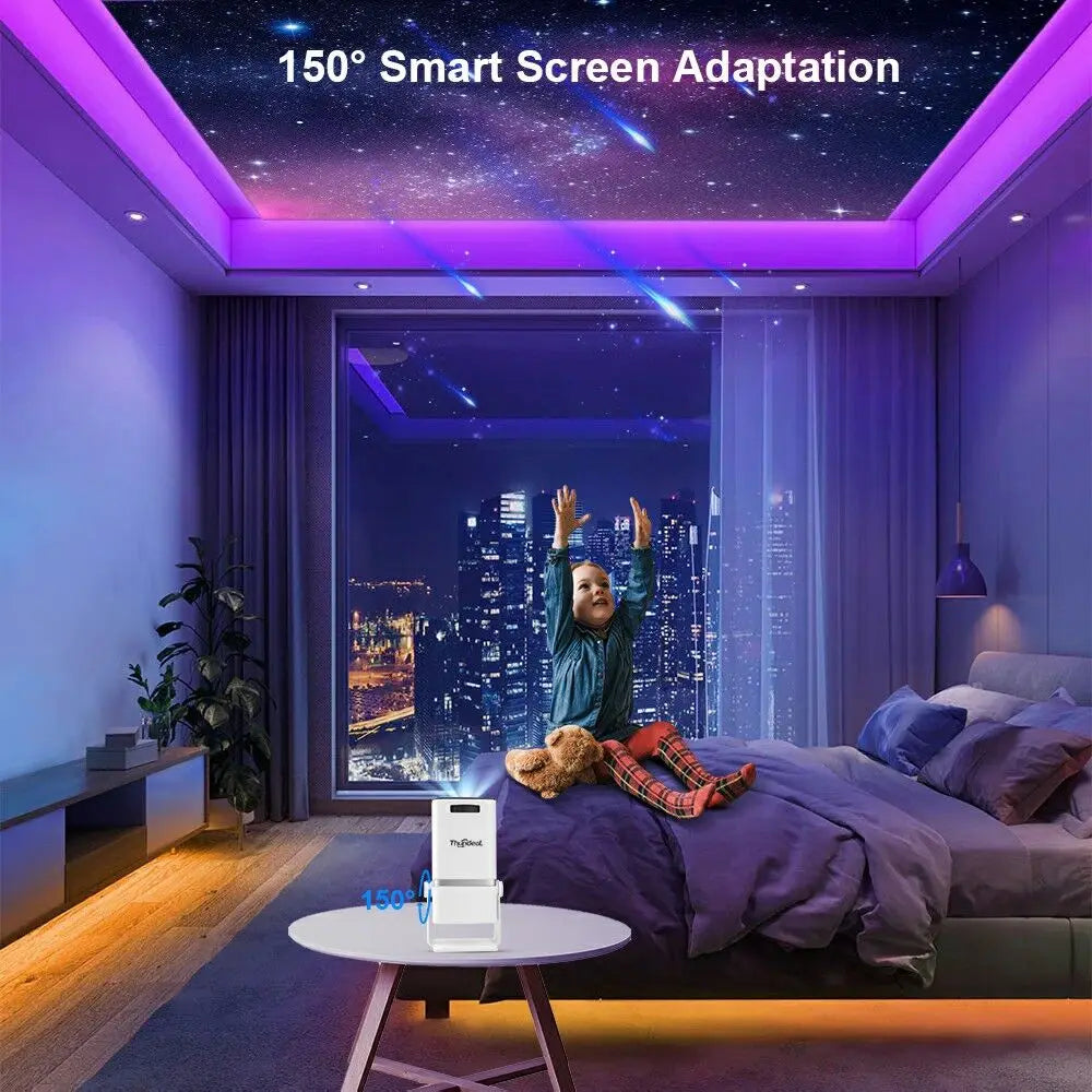 ThundeaL TD80W 4K Full HD Projector - Android WiFi 3D Home Theater, Portable Beam for Movies & Meetings (PK HY320)