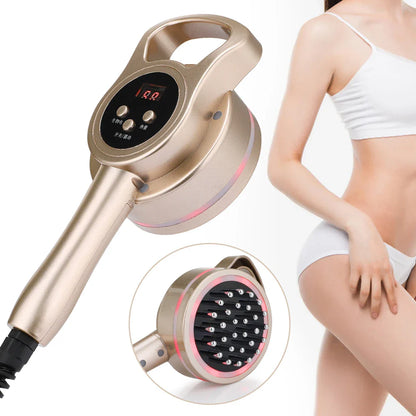 Electric Meridian Brush with Heating – Slimming Anti-Cellulite Fat Burner, Micro-Current Guasha Lymphatic Drainage Massage