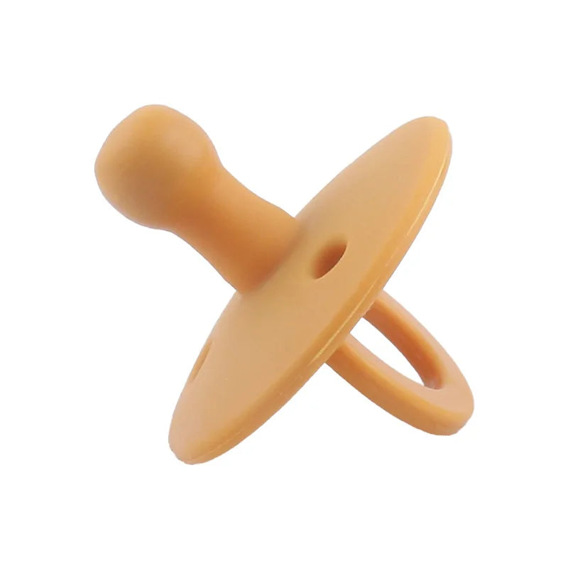 Baby Silicone Pacifier – Soft BPA-Free Soother Nipple for Newborns with Teether Toy & Nursing Pacifier Chain Pendant