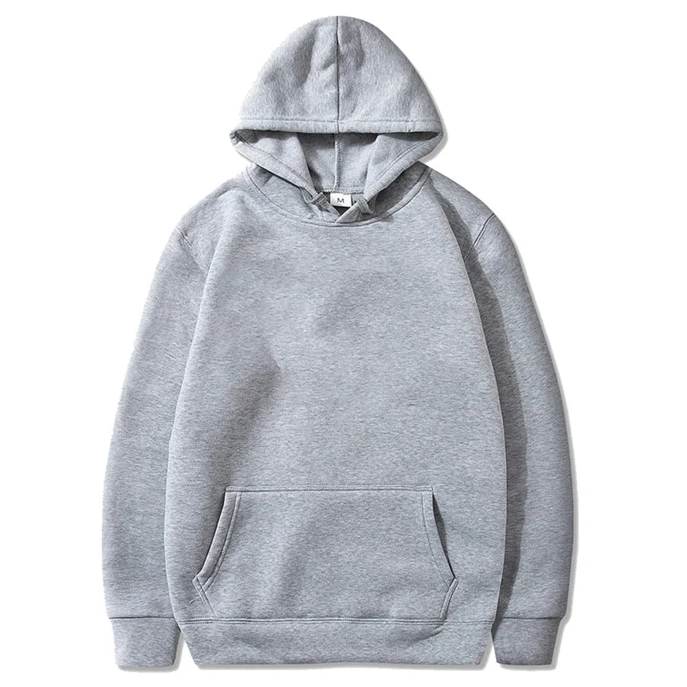 Men’s & Women’s Oversized Hoodies — Casual Fleece Pullover Sweatshirts Warm Spring Autumn Tops Black & Multi-Color