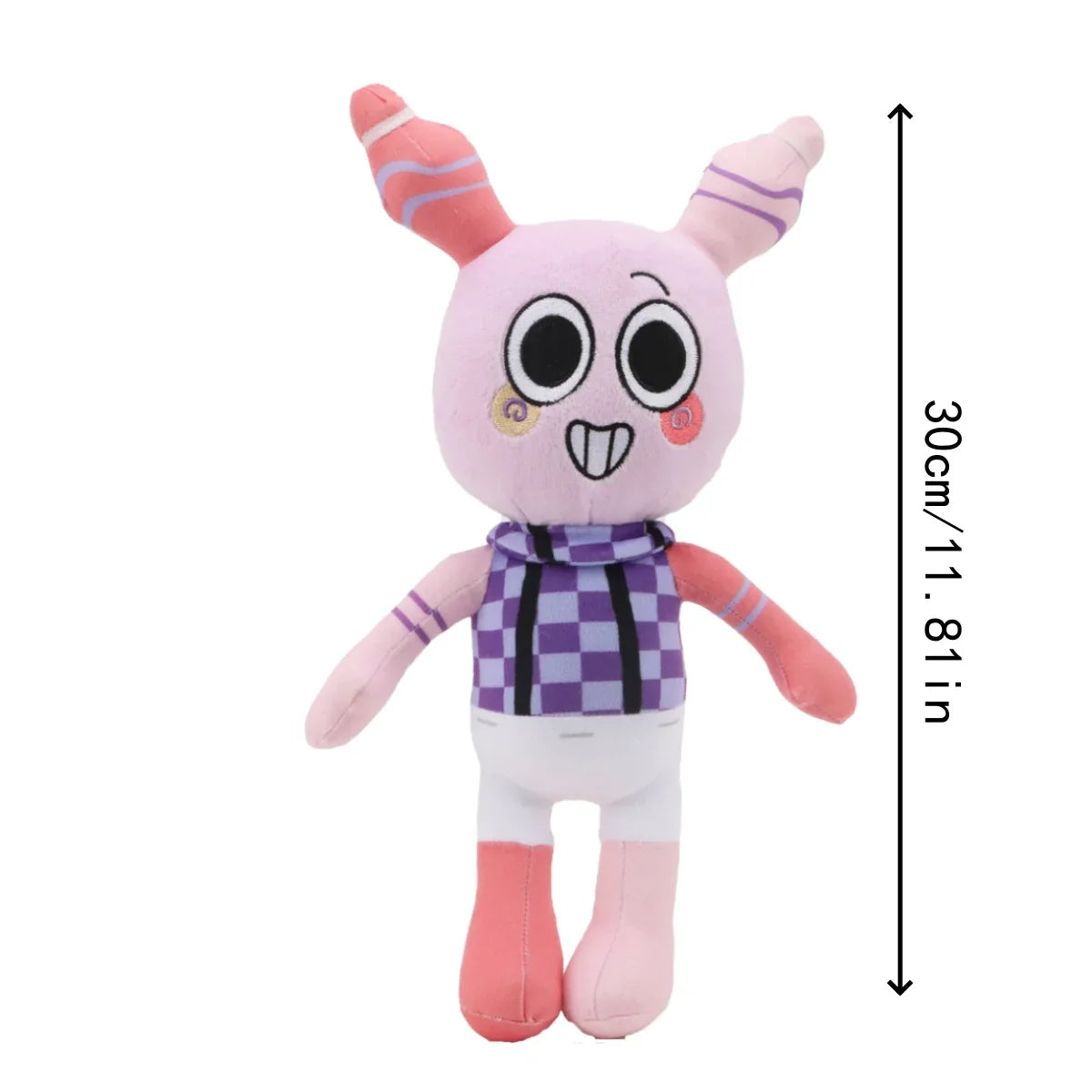 Kawaii Dandy's World Plush Toys – Twisted Eggson Painted Pattern Game Peripheral for Kids, Birthday & Xmas Gift