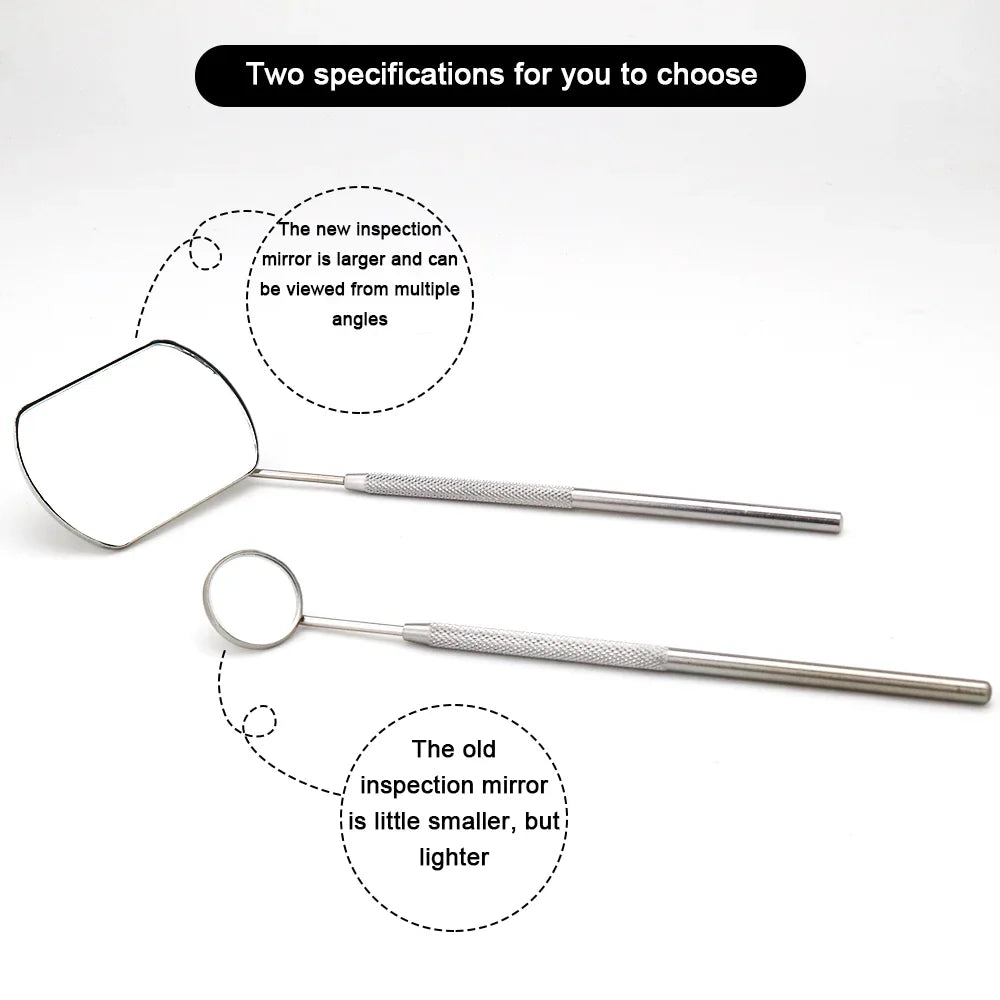 Stainless Steel Grafting Eyelash Extensions Checking Mirror - Handheld Makeup Tool for Precision - 1 Piece from Trusted Supplier