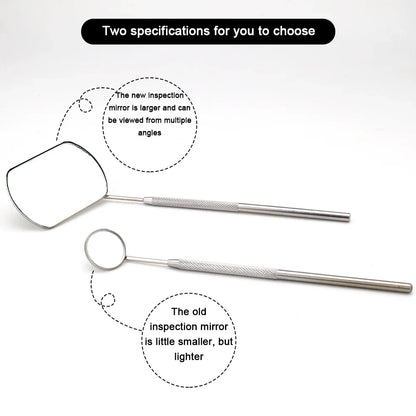 Stainless Steel Grafting Eyelash Extensions Checking Mirror - Handheld Makeup Tool for Precision - 1 Piece from Trusted Supplier