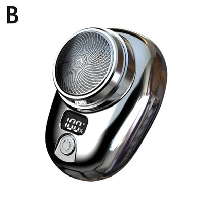Portable Mini Electric Razor for Men – Cordless Pocket Beard Shaver with Digital Display