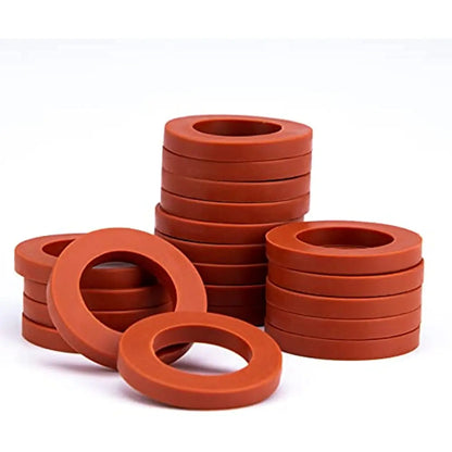 Heavy Duty Silicone Garden Hose Washers – 10/20pcs Leak-Proof Rubber Faucet Seals & O-Ring Gaskets (3/4 Inch)