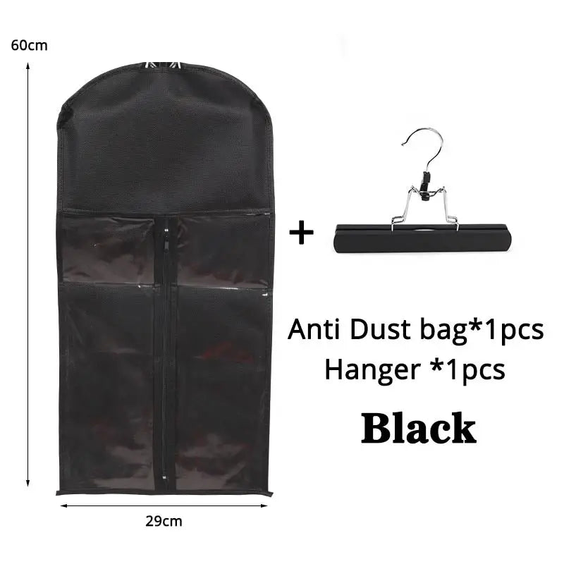 Wig Storage Bag with Hanger - Dustproof Protective Organizer Case for Hair Extensions & Wigs