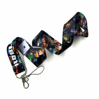 Roblox Mobile Phone Lanyard – Card Holder Key Accessory, Student Bus Card Anti-Loss Hard Shell Case, Decorative Item