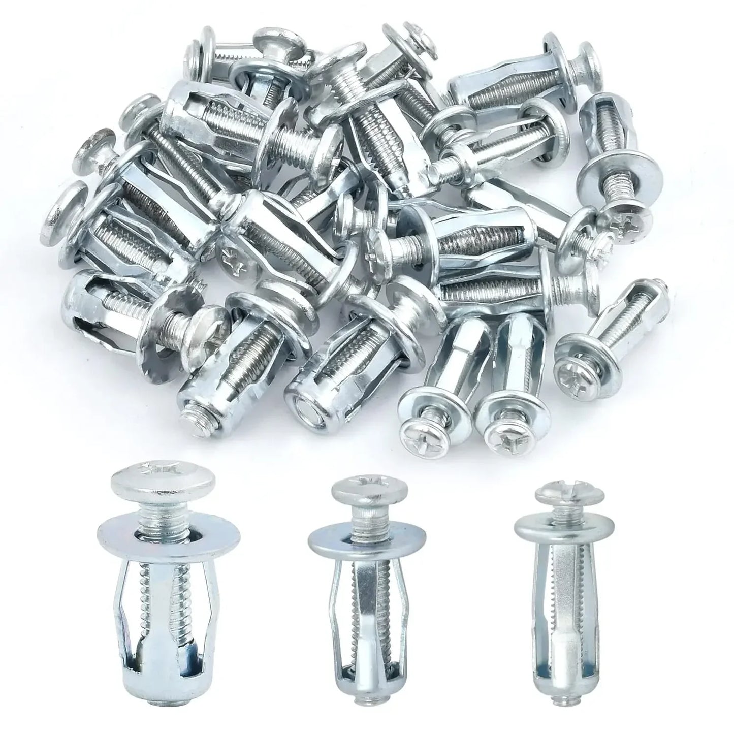 Petal Screw Jack Nuts & Expansion Plugs – Curtain Clamp, Rivet Lock Bolt, and Wall Fasteners