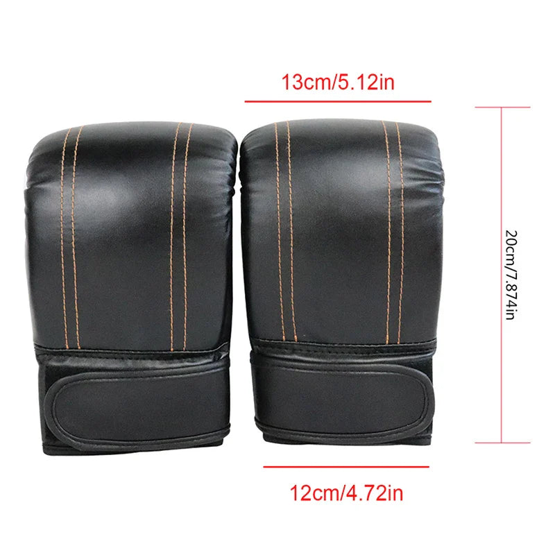 Boxing Gloves for Adults - Unisex Leather Sanda Training Gloves for Men & Women - Sports Protection Mitts